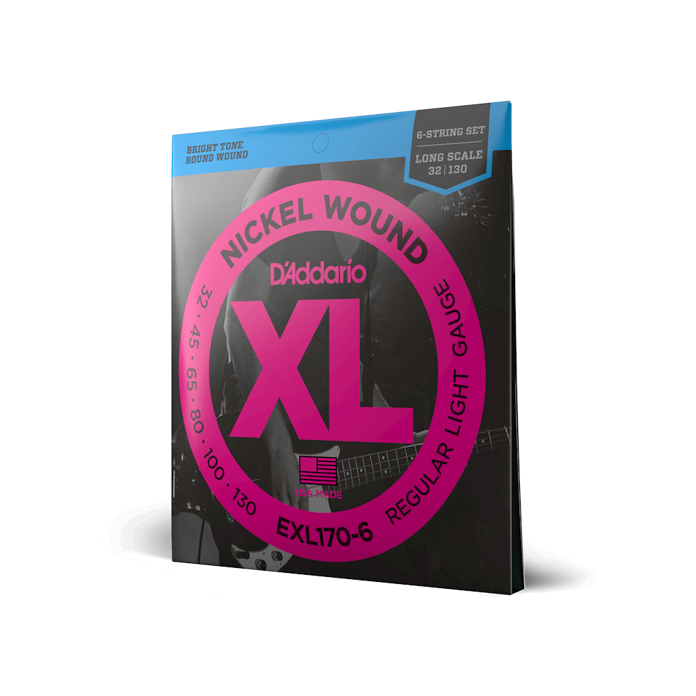 32-130 Regular Light 6-String, Long Scale, XL Nickel Bass Strings