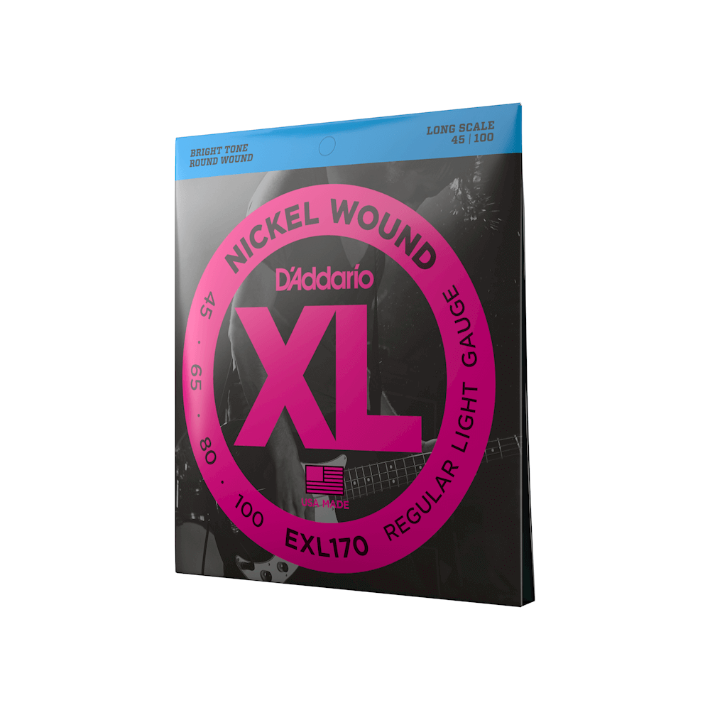 45-100 Regular Light, Long Scale, XL Nickel Bass Strings