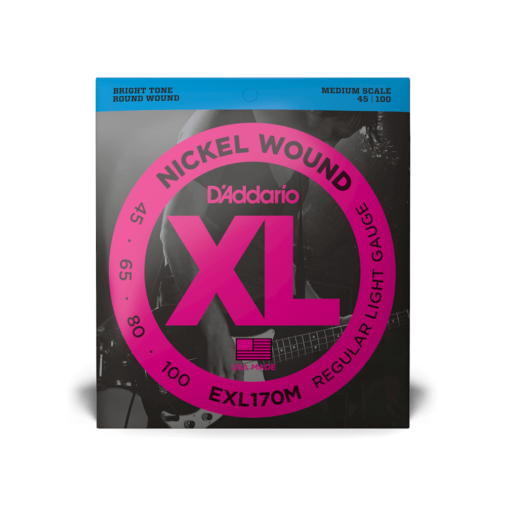EXL170M Nickel Wound | Bass Guitar Strings | D'Addario