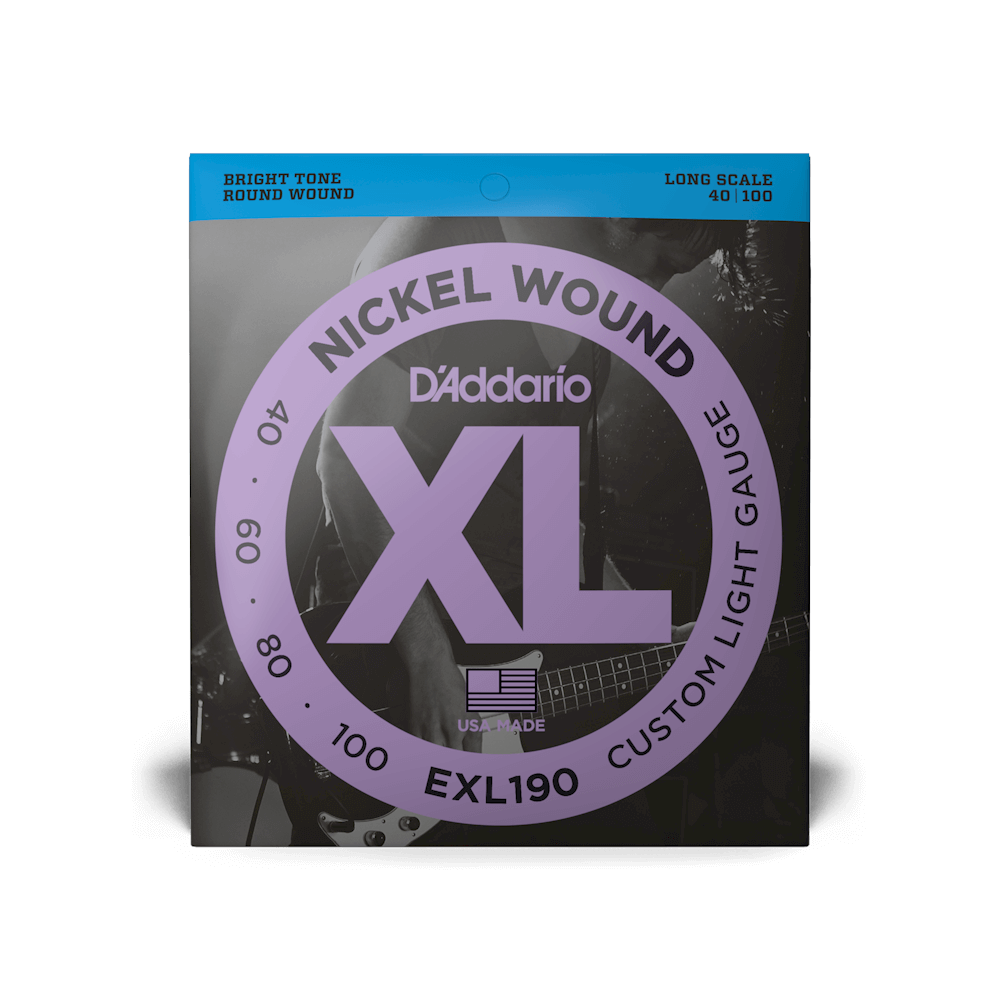 40-100 Custom Light, Long Scale, XL Nickel Bass Strings