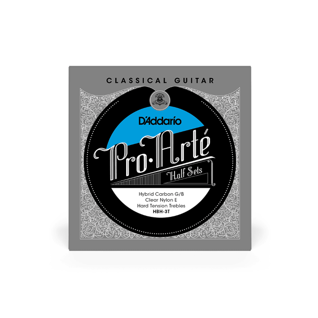 Treble Half Set, Pro-Arté Hybrid Carbon Classical Guitar Strings