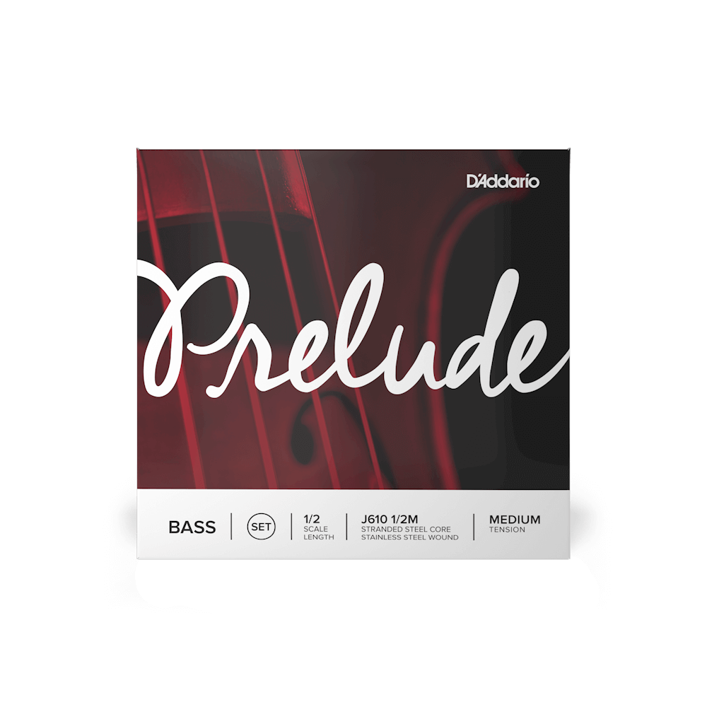 D'Addario Prelude Bass String Set, 1/2 Scale, Medium Tension