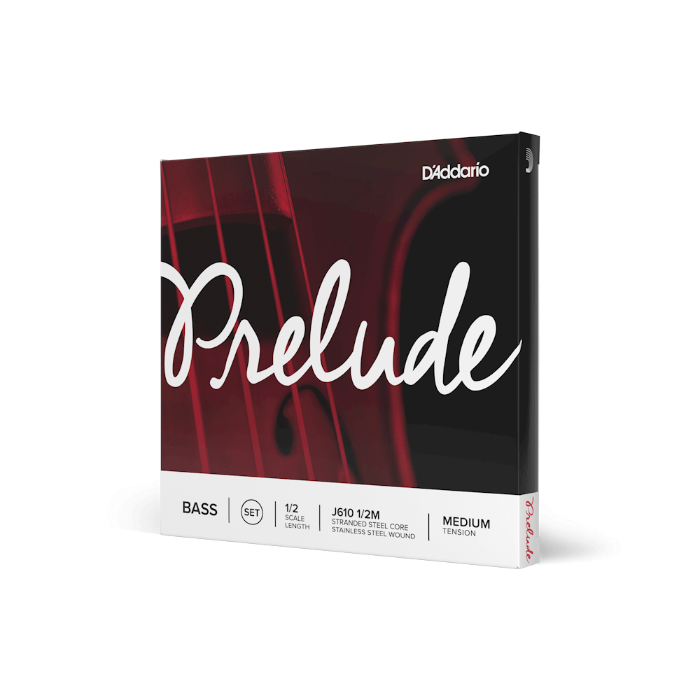 D'Addario Prelude Bass String Set, 1/2 Scale, Medium Tension