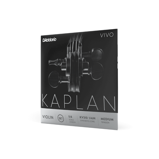 Kaplan Vivo Violin String Set, 1/4 Scale, Medium Tension