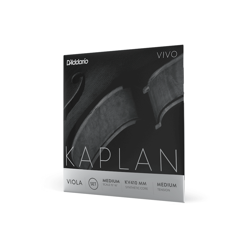 D'Addario Kaplan Vivo Viola String Set, Medium Scale, Medium Tension