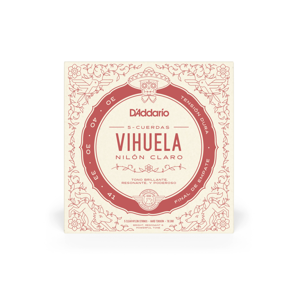 D’Addario MV10H Vihuela Hard Tension Strings