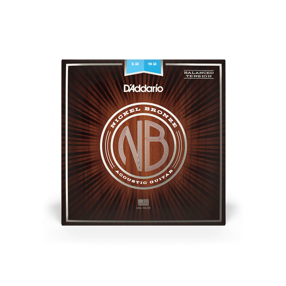 12-52 Light Balanced Tension, Nickel Bronze Acoustic Guitar Strings