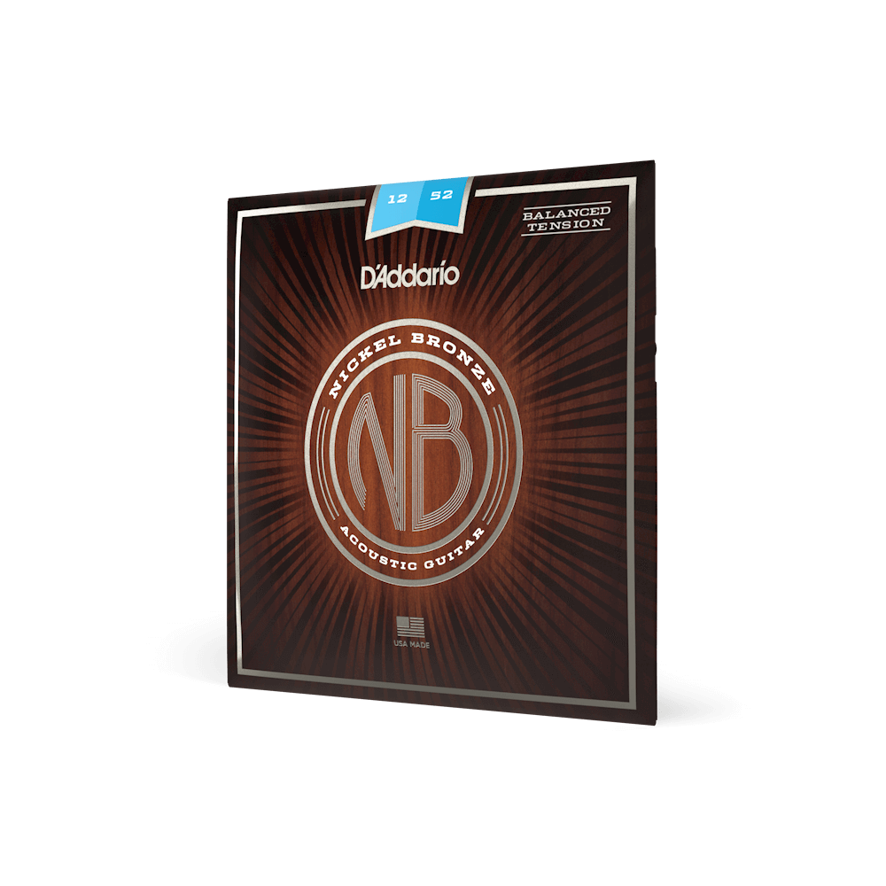 12-52 Light Balanced Tension, Nickel Bronze Acoustic Guitar Strings