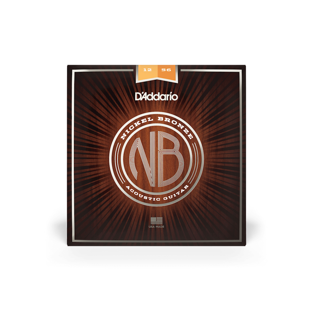 12-56 Light Top/Medium Bottom, Nickel Bronze Acoustic Guitar Strings
