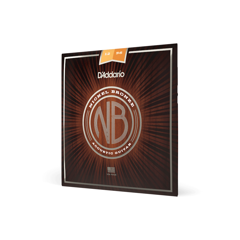 12-56 Light Top/Medium Bottom, Nickel Bronze Acoustic Guitar Strings
