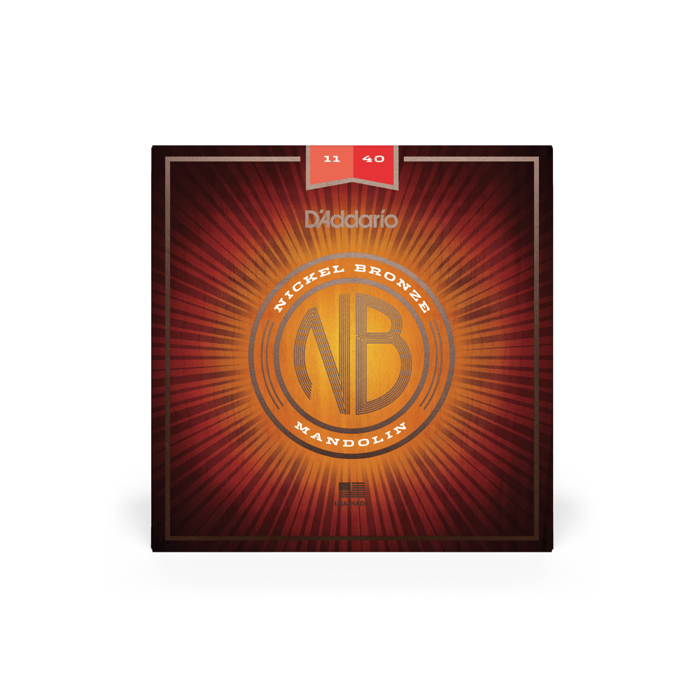D'Addario NBM1140 Nickel Bronze Mandolin Strings, Medium, 11-40