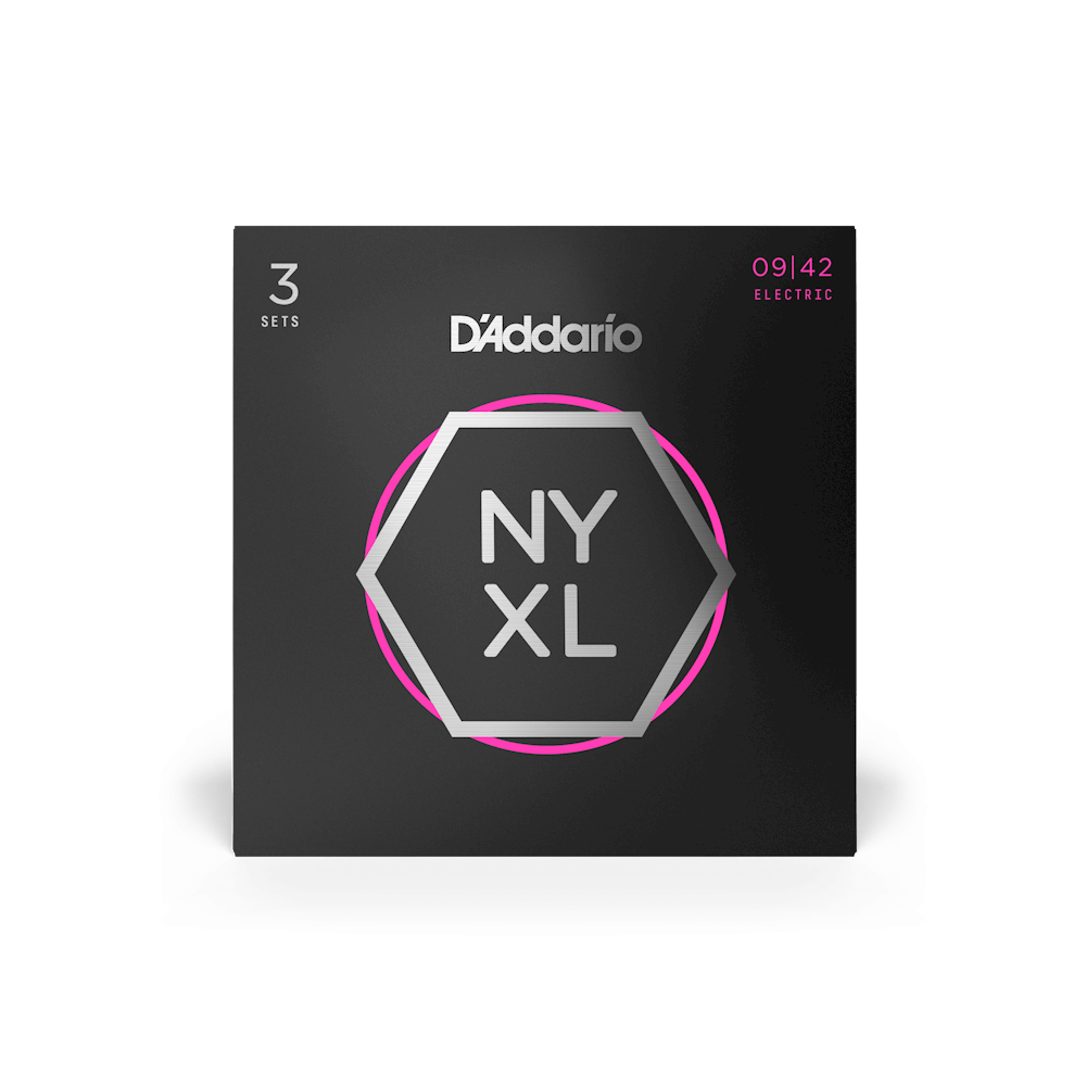 09-42 Super Light, NYXL Electric Guitar Strings 3-Pack