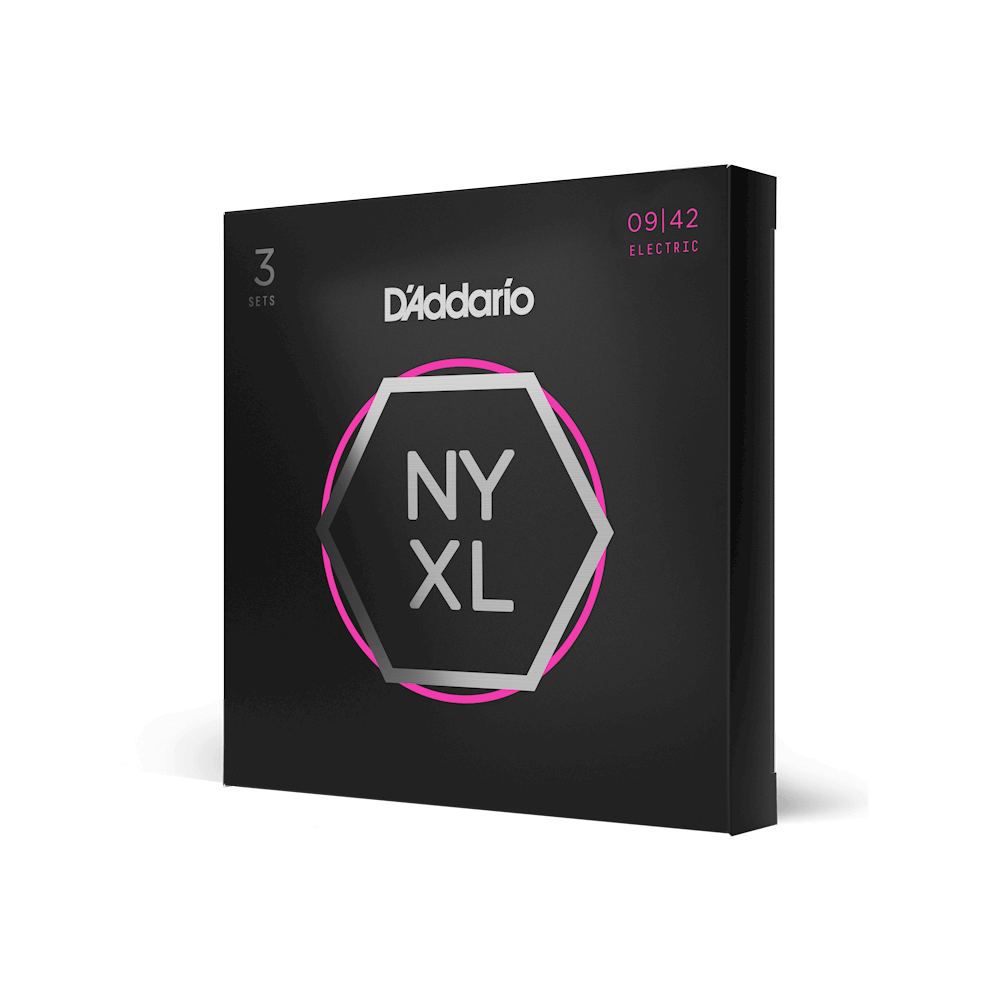 09-42 Super Light, NYXL Electric Guitar Strings 3-Pack