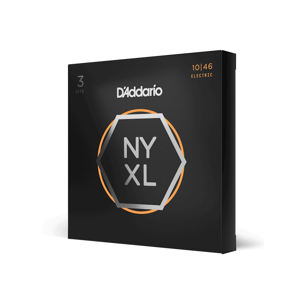 10-46 Regular Light, NYXL Electric Guitar Strings 3-Pack