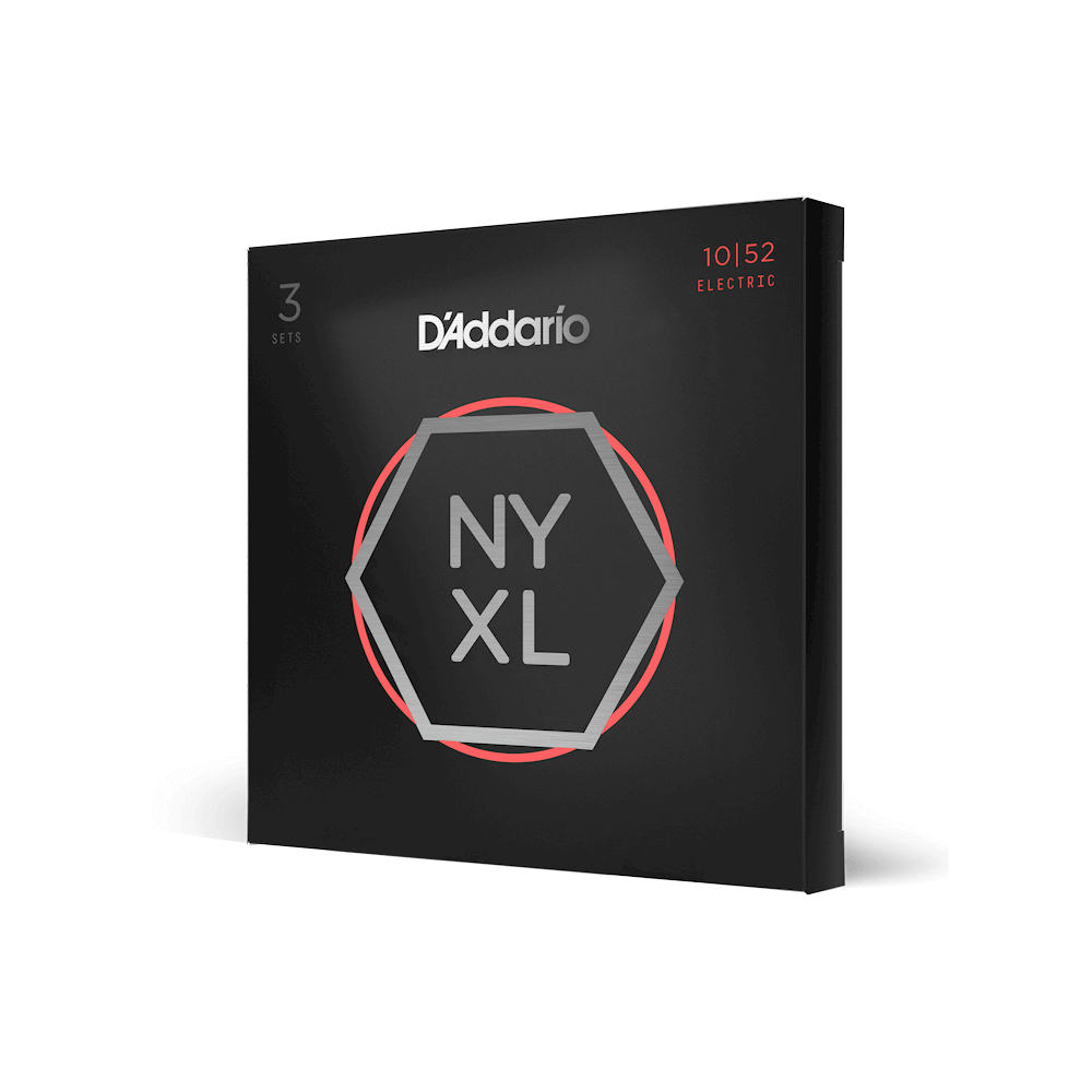 10-52 Light Top/Heavy Bottom, NYXL Electric Guitar Strings 3-Pack