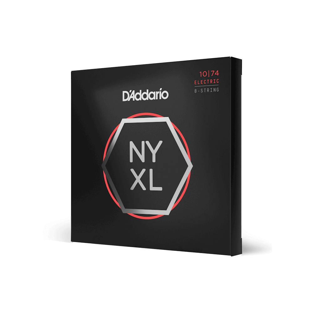 10-74 Light Top/Heavy Bottom 8-String, NYXL Electric Guitar Strings