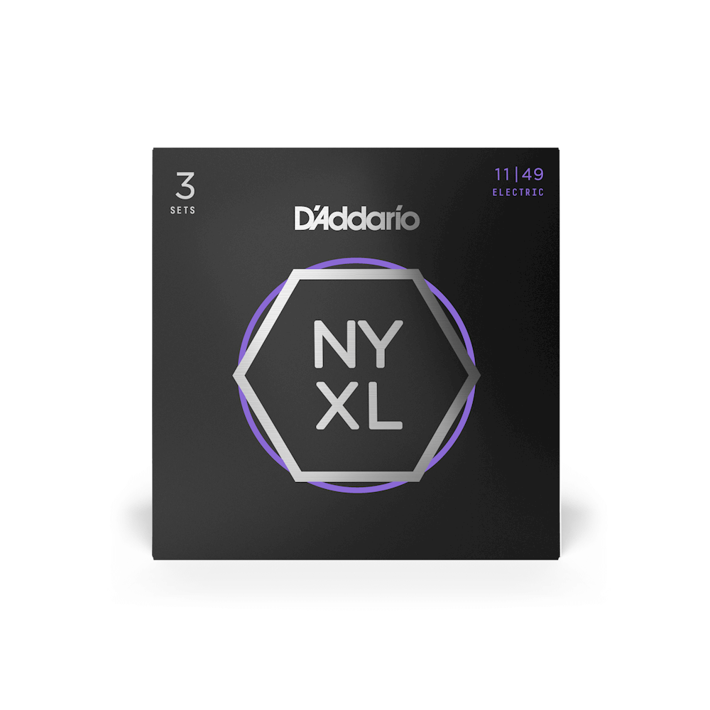 11-49 Medium, NYXL Electric Guitar Strings 3-Pack