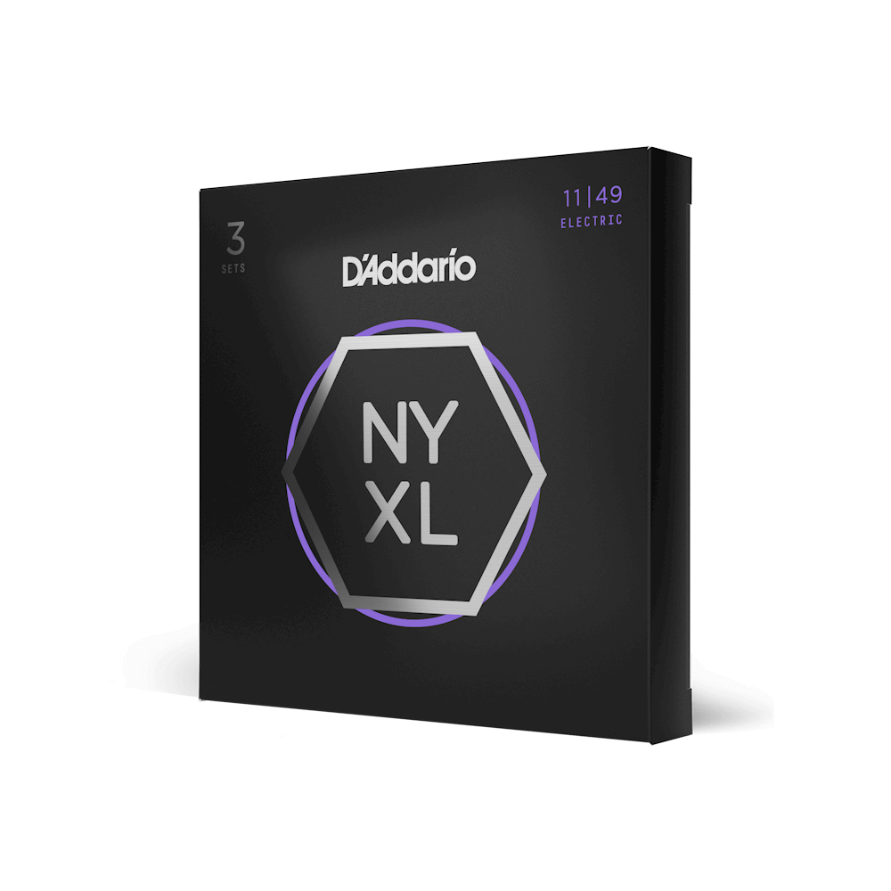 11-49 Medium, NYXL Electric Guitar Strings 3-Pack