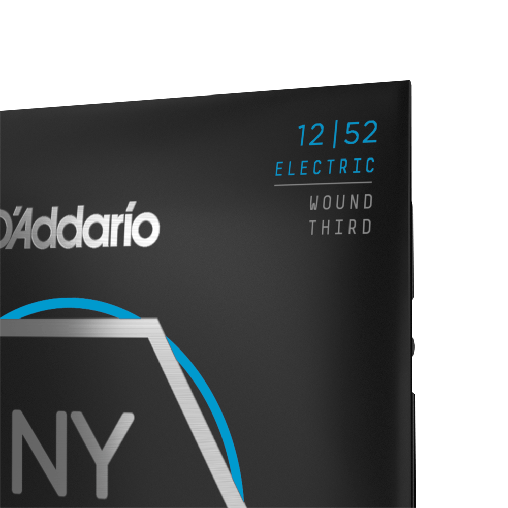 High Carbon Steel Alloy for Unprecedented Strength D’Addario NYXL1252W Nickel Plated Electric Guitar Strings,Light Wound 3rd,12-52 Ideal Combination of Playability and Electric Tone 