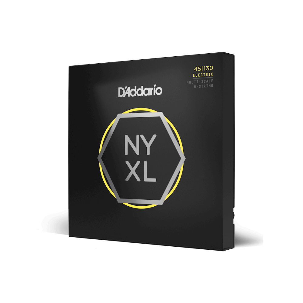45-130 Regular Light 5-String, Multiscale, NYXL Bass Guitar Strings