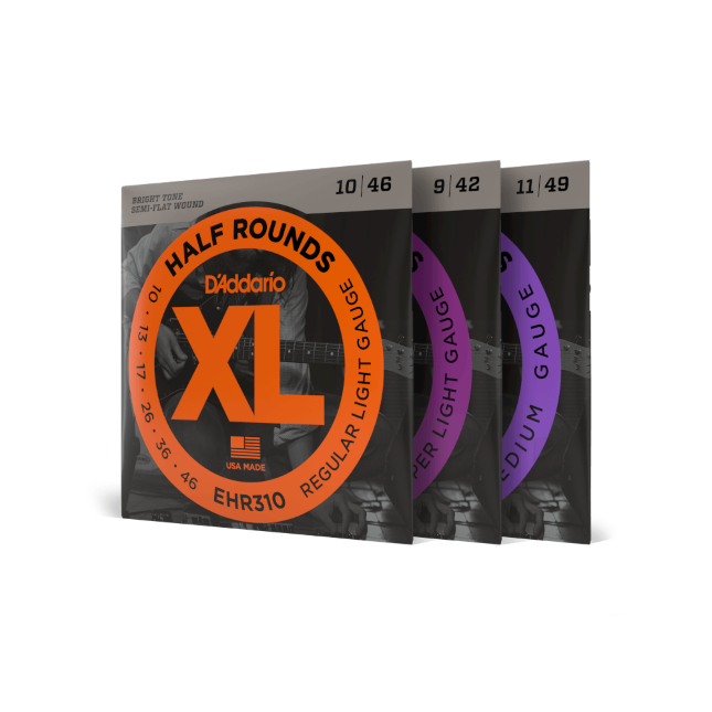 XL Half Rounds Electric Guitar Strings