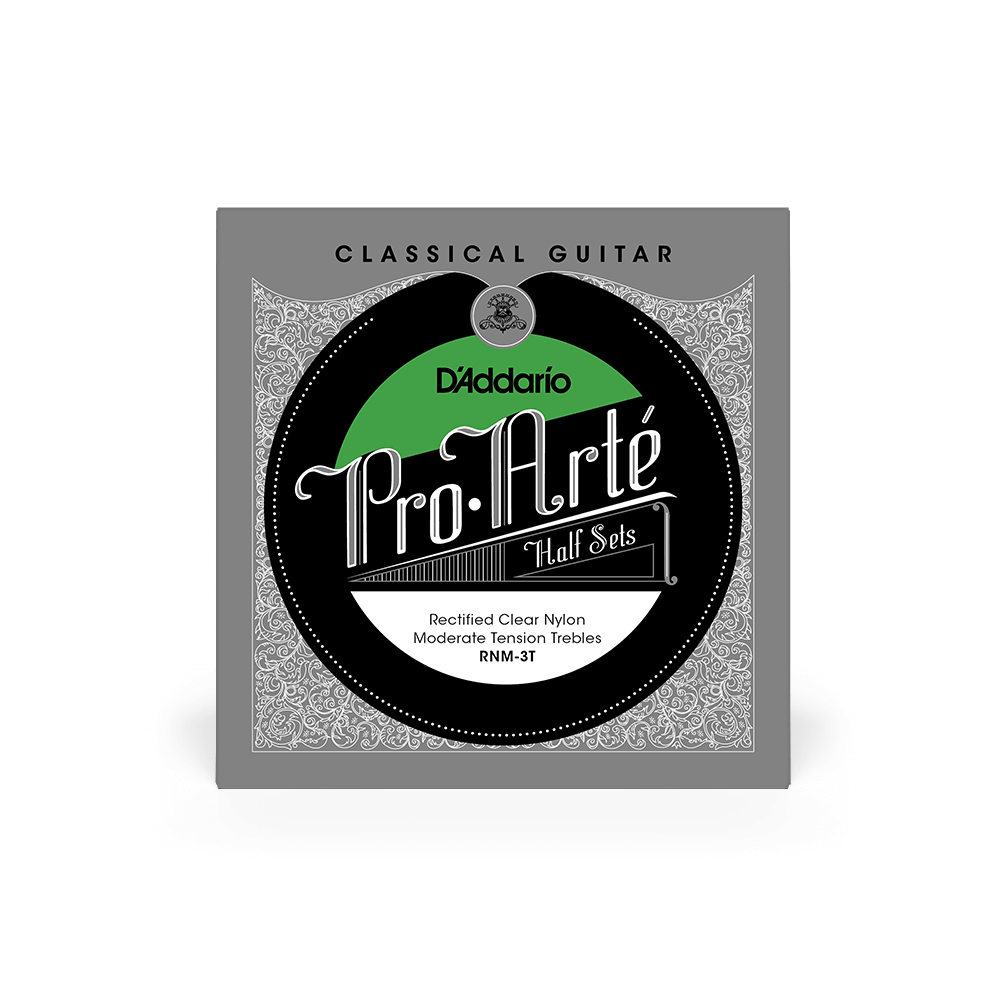 Moderate Tension Treble Half Set, Pro-Arté Rectified Nylon Classical Guitar Strings