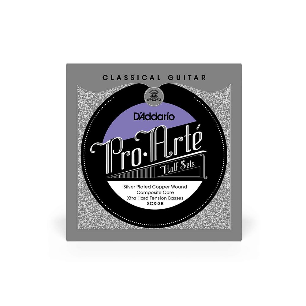 Extra Hard Tension Bass Half Set, Pro-Arté Composite Classical Guitar Strings