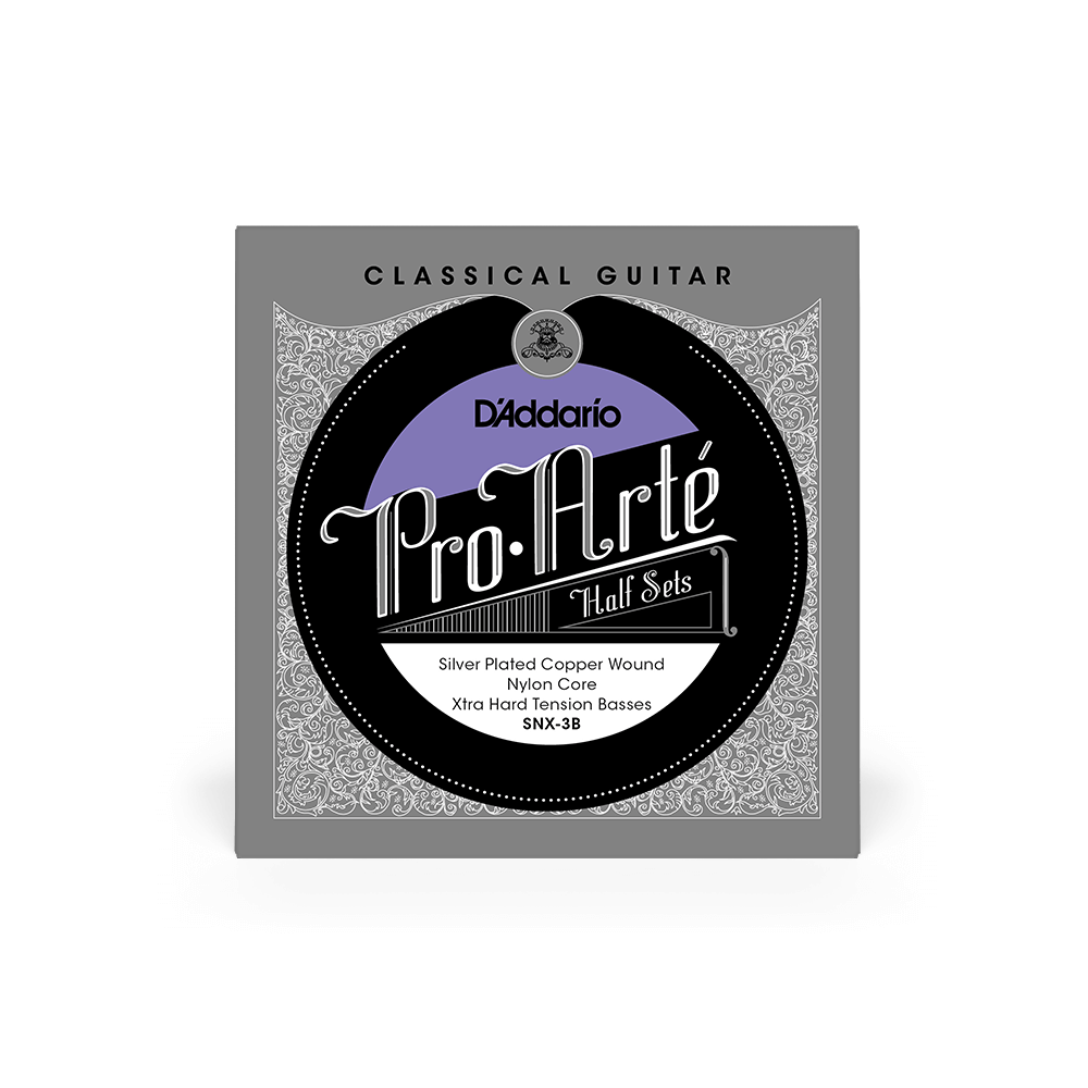 Extra Hard Tension Bass Half Set, Pro-Arté Nylon Classical Guitar Strings