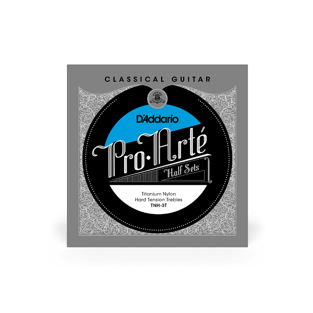 Hard Tension Treble Half Set, Pro-Arté Titanium Classical Guitar Strings