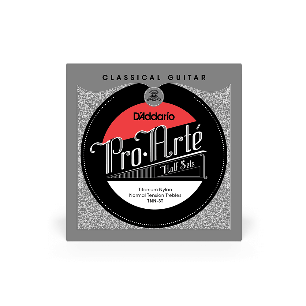 Normal Tension Treble Half Set, Pro-Arté Titanium Classical Guitar Strings