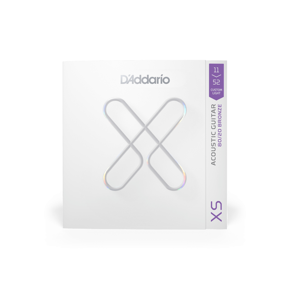 11-52 Custom Light, XS 80/20 Bronze Coated Acoustic Guitar Strings