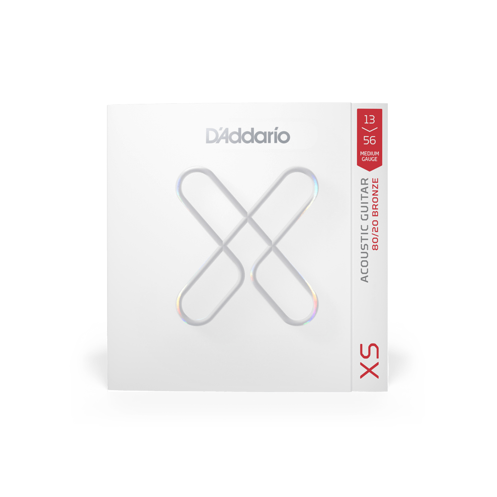 13-56 Medium, XS 80/20 Bronze Coated Acoustic Guitar Strings