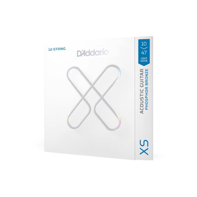 10-47 Light 12-String, XS Phosphor Bronze Coated Acoustic Guitar Strings