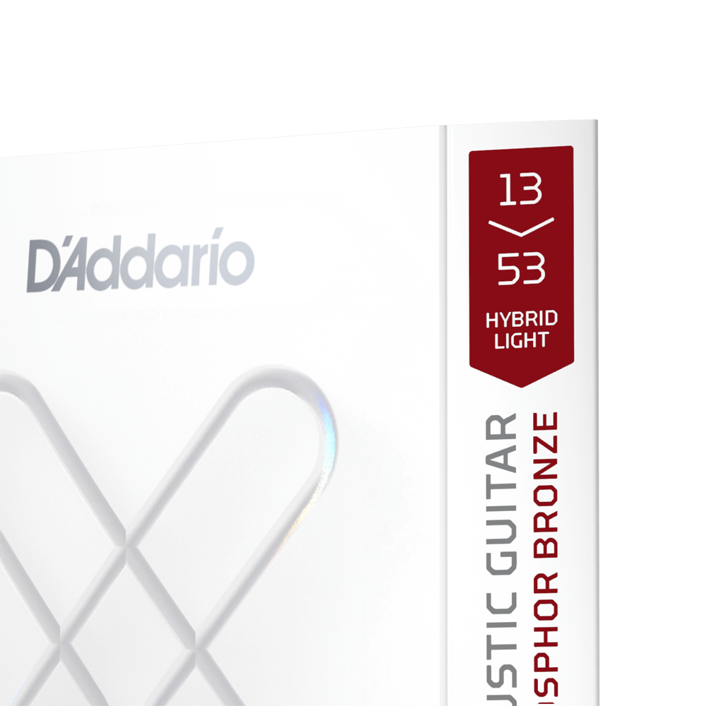 13-53 Hybrid Light, XS Phosphor Bronze Coated Acoustic Guitar Strings