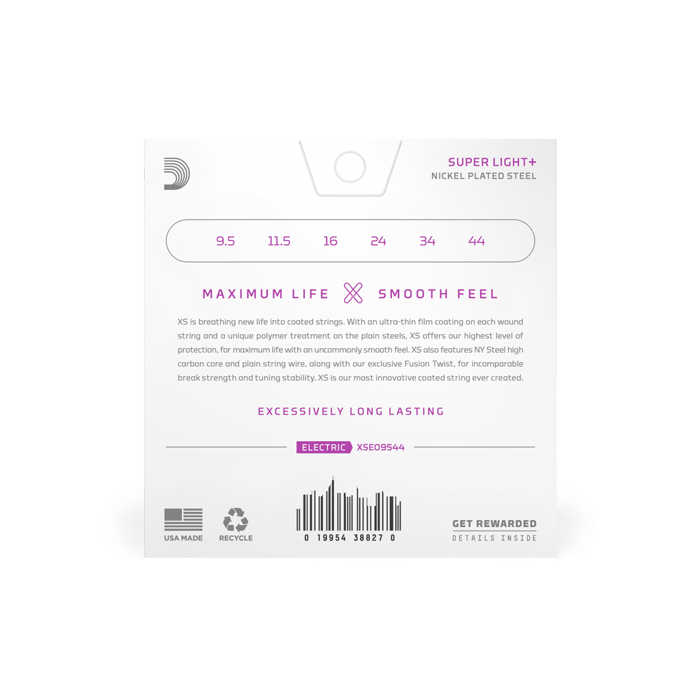 9.5-44 Super Light Plus, XS Nickel Electric Guitar Strings