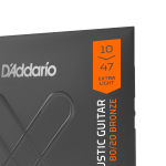 10-47 Extra Light Gauge, XT 80/20 Bronze Coated Acoustic Guitar