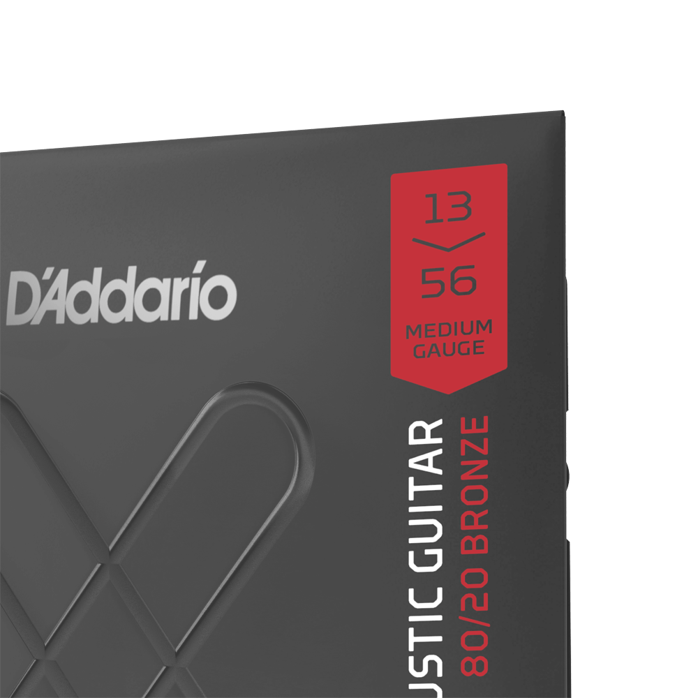 13-56 Medium,XT 80/20 Bronze Coated Acoustic Guitar Strings