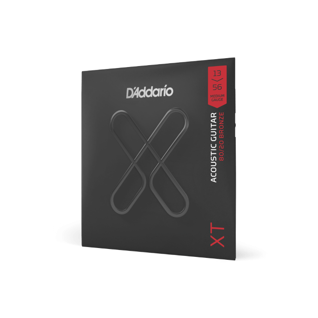 13-56 Medium,XT 80/20 Bronze Coated Acoustic Guitar Strings