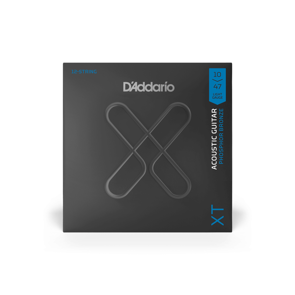 10-47 Light 12-String, XT Phosphor Bronze Coated Acoustic Guitar Strings 