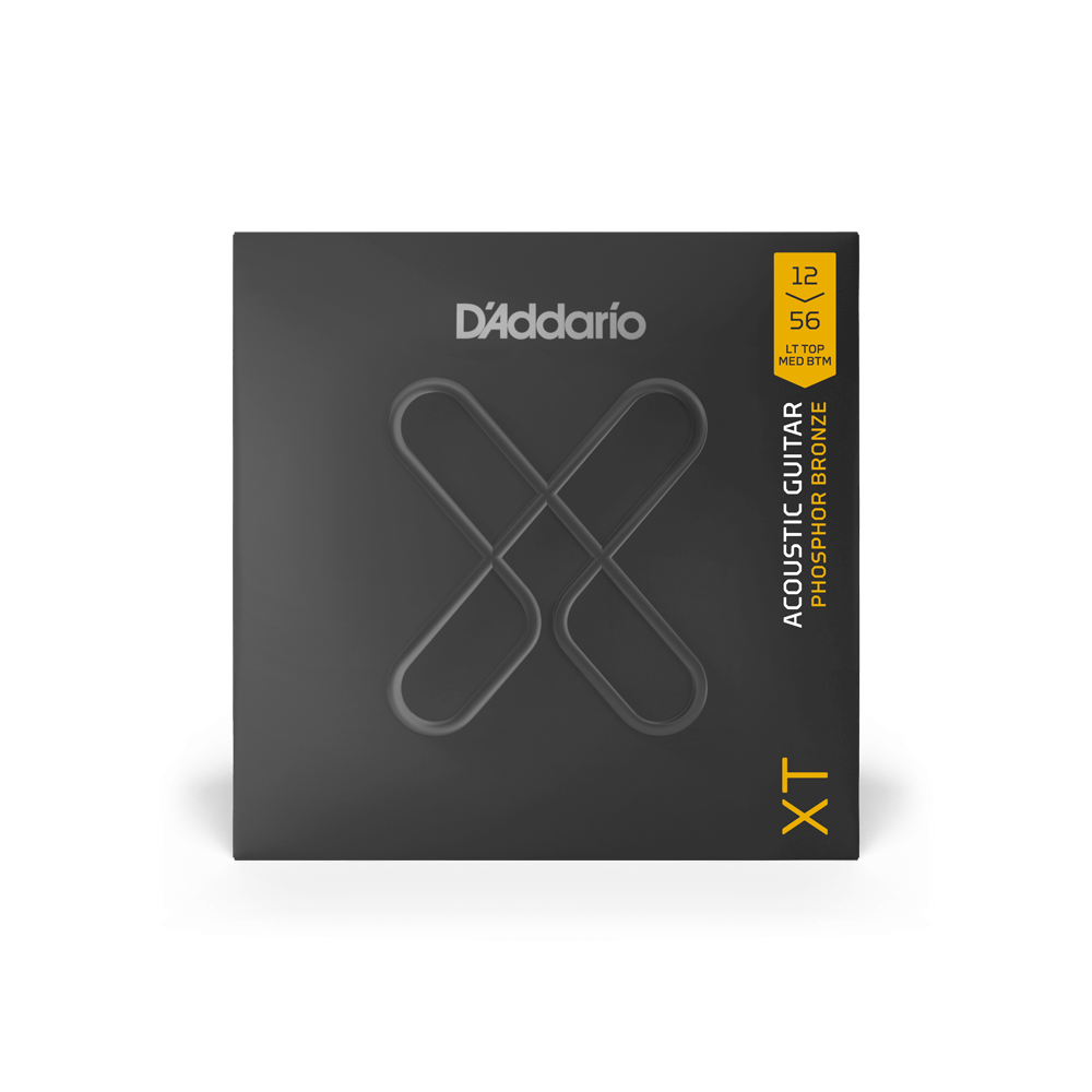 12-56 Light Top/Medium Bottom, XT Phosphor Bronze Coated Acoustic Guitar Strings