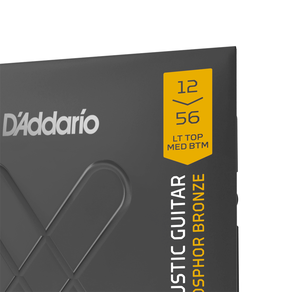 12-56 Light Top/Medium Bottom, XT Phosphor Bronze Coated Acoustic Guitar Strings