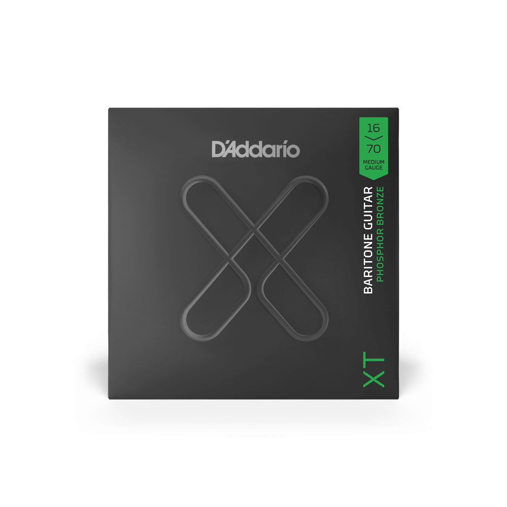 16-70 Medium Baritone, XT Phosphor Bronze Coated Acoustic Guitar Strings