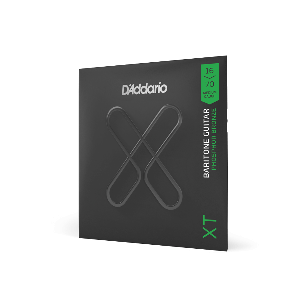 16-70 Medium Baritone, XT Phosphor Bronze Coated Acoustic Guitar Strings