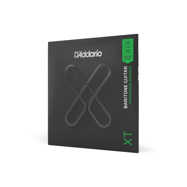 16-70 Medium Baritone, XT Phosphor Bronze Coated Acoustic Guitar Strings