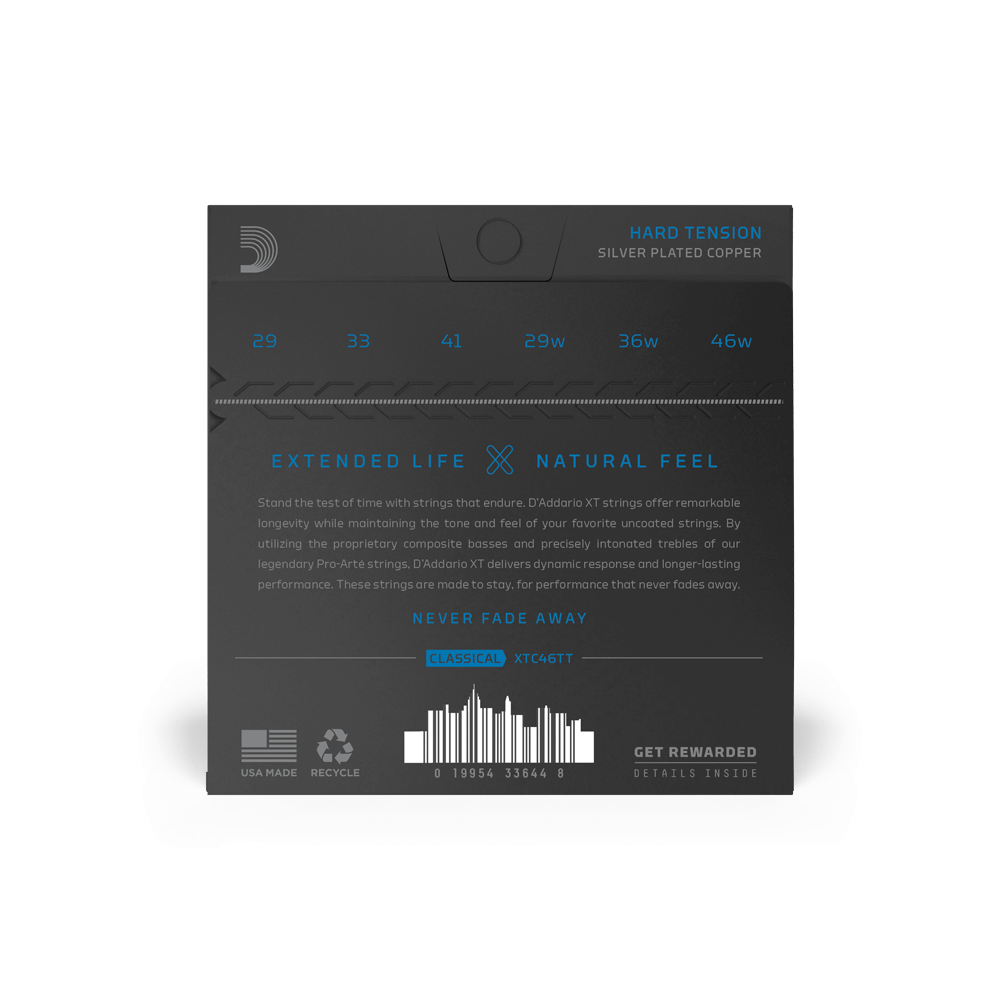 Hard Tension, XT Dynacore/Titanium Coated Classical Guitar Strings