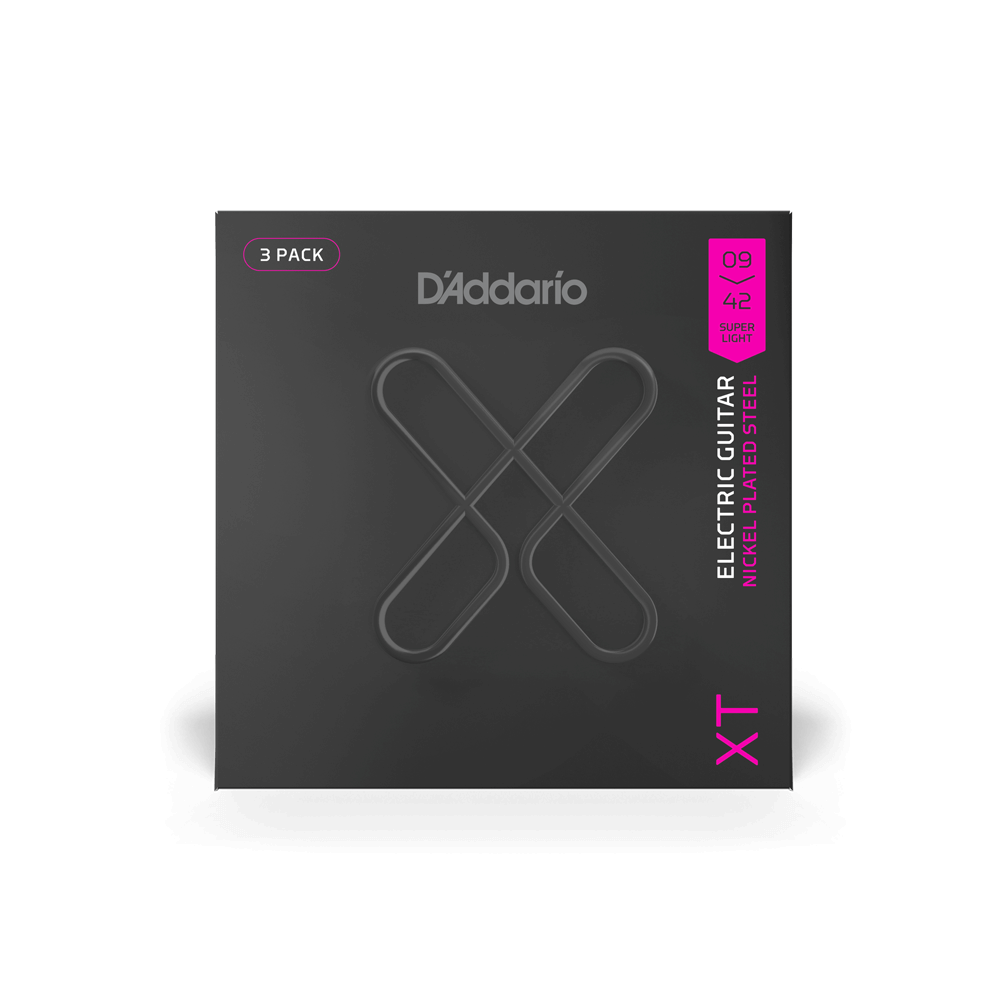 09-42 Super Light, XT Nickel Coated Electric Guitar Strings 3-Pack