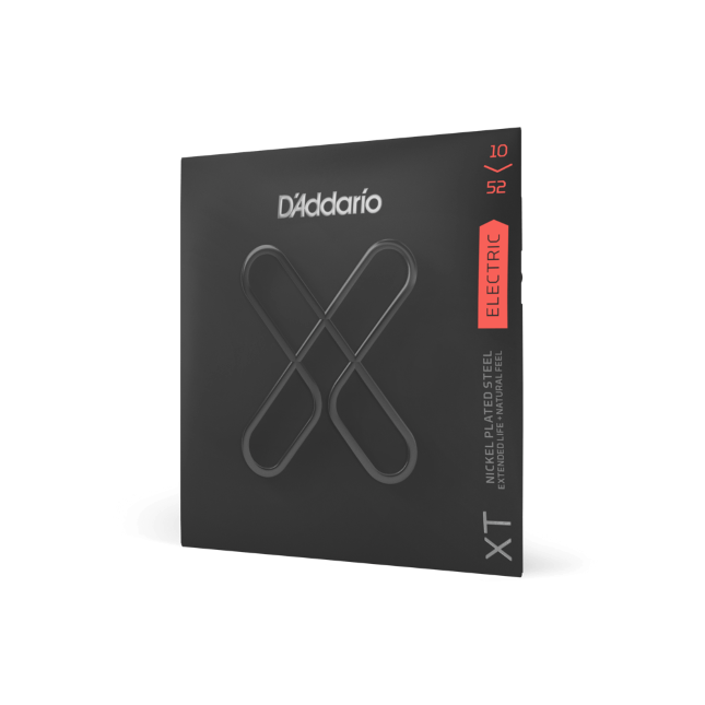 10-52 Light Top/Heavy Bottom, XT Nickel Coated Electric Guitar Strings