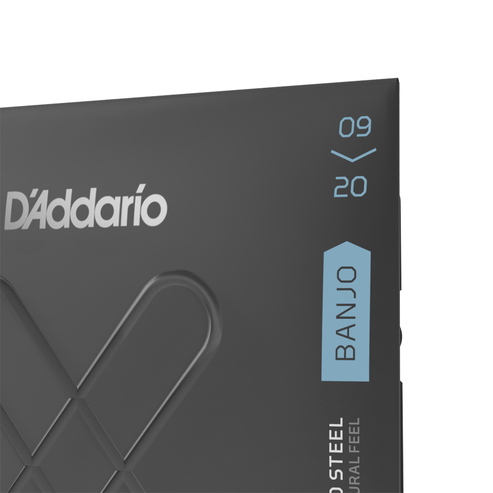 D'Addario XTJ0920 XT Nickel Plated Steel Banjo Stringsl, Light, 09-20