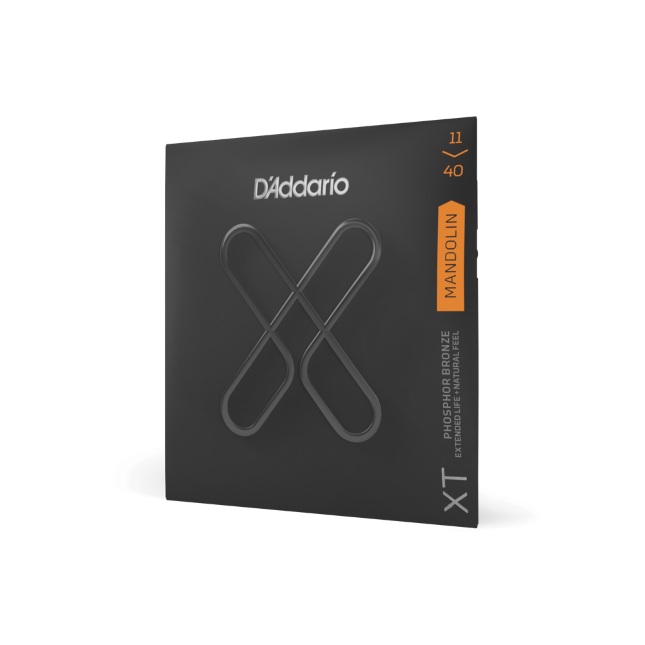 D&#39;Addario XTM1140 XT Phosphor Bronze Mandolin Strings, Medium, 11-40