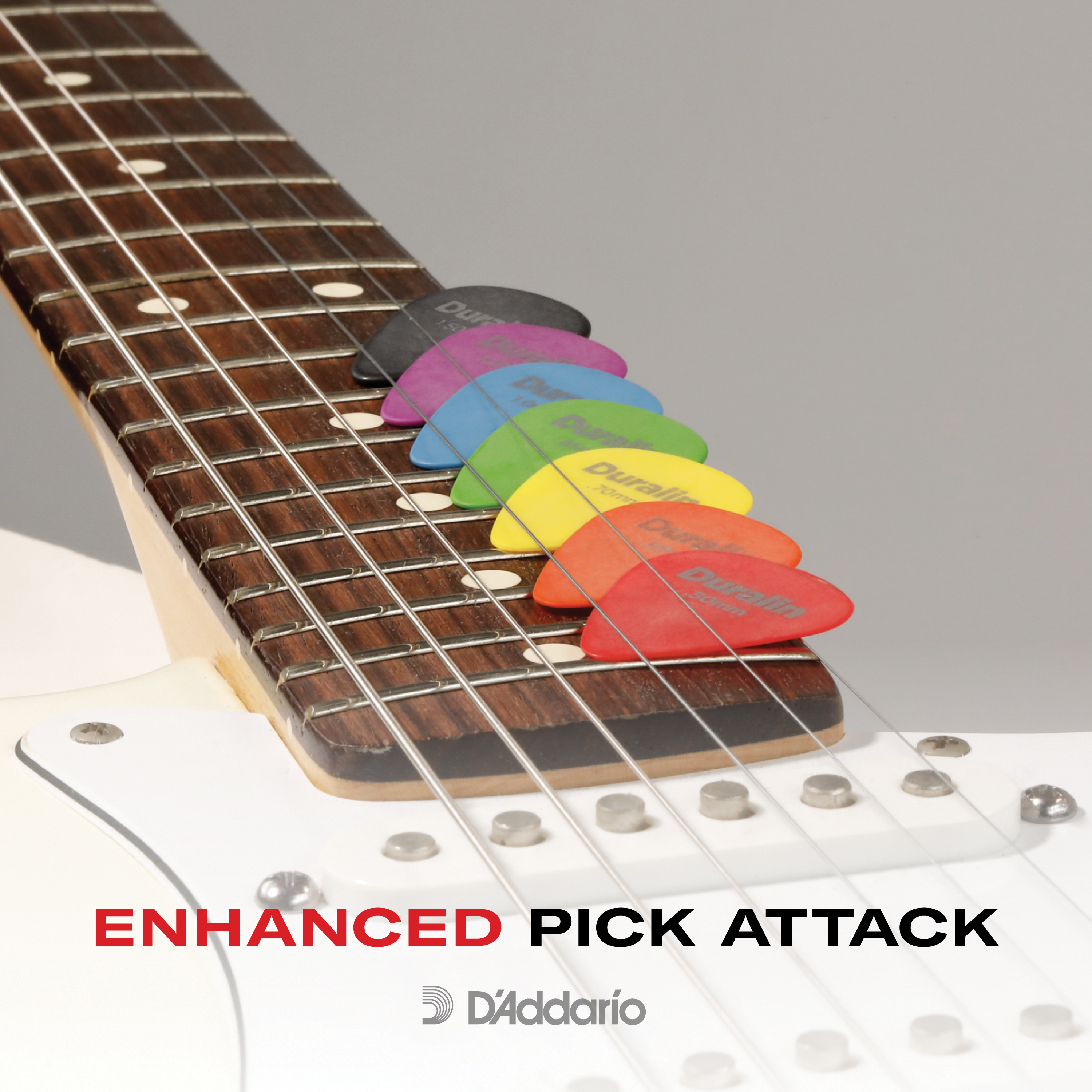 D'Addario Duralin Precision Guitar Picks, Medium/Heavy, 10 pack